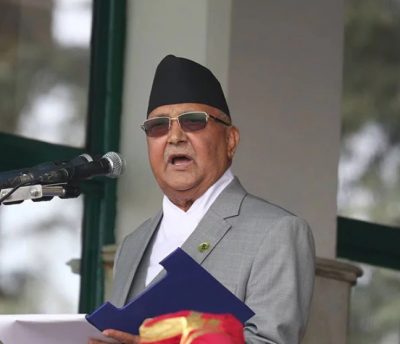 समृद्धिको यात्रामा अवरोध गर्न खोजिएको प्रधानमन्त्री ओलीको गुनासो समृद्धिको यात्रामा अवरोध गर्न खोजिएको प्रधानमन्त्री ओलीको गुनासो