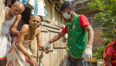 चार वर्षदेखि साङ्लोले बाँधेर राखिएका जगेश्वर ठाकुरको उद्धार