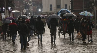 काठमाडौंसहित देशका अधिकांश स्थानमा भारी वर्षा काठमाडौंसहित देशका अधिकांश स्थानमा भारी वर्षा